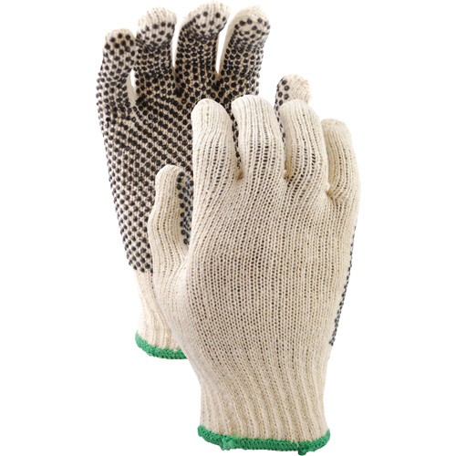 Gants en tricot avec pois de PVC 417, Poly/coton, Un c&ocirc;t&eacute;, Petit Action Paper