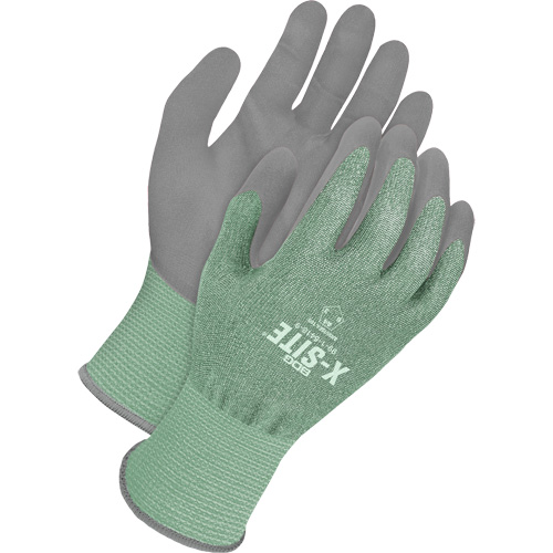 X-Site&reg; Coated Cut-Resistant Touchscreen Gloves, Size 6, 18 Gauge, Polyurethane Coated, HPPE Shell, ASTM ANSI Level A4 Action Paper
