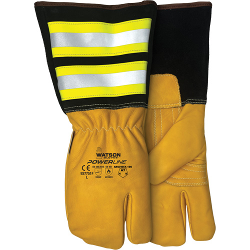 Powerline One-Finger Water-Resistant Mitt, Leather, Medium Action Paper