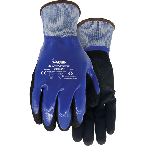 Gants Stealth Avenger 372, Petit, R&ecirc;vetement Nitrile, Calibre 15, Enveloppe en rPET Action Paper