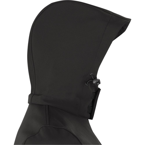 Heated Soft-Shell Jacket, Men's, Small, Black Action Paper