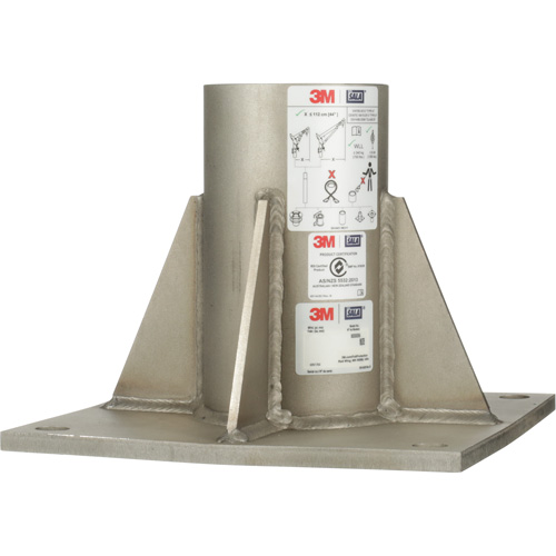 Base de m&acirc;t de potence haute capacit&eacute; en acier inoxydable &agrave; fixation au sol pour espace clos DBI-SALA Action Paper