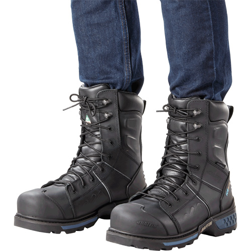 Ice Monster Men's Safety Boots, Leather, Puncture Resistant Sole, Size 8-1/2 Action Paper