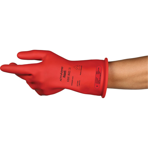Gants &eacute;lectriques isol&eacute;s ultra l&eacute;gers ActivArmr RIG R011RUL, ASTM classe 0, Taille 8, 11" lo Action Paper