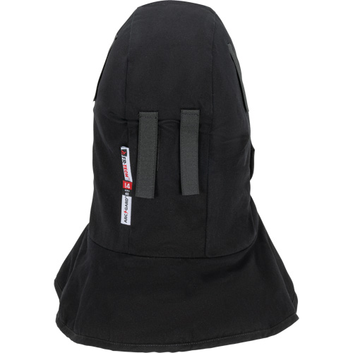 Pioneer 765A Flame-Resistant Quilted Hard Hat Liner with Long Neck & Detachable Mouthpiece, Black/Grey, Cotton/FR-Tech&reg;/Modacrylic/Nylon Action Paper