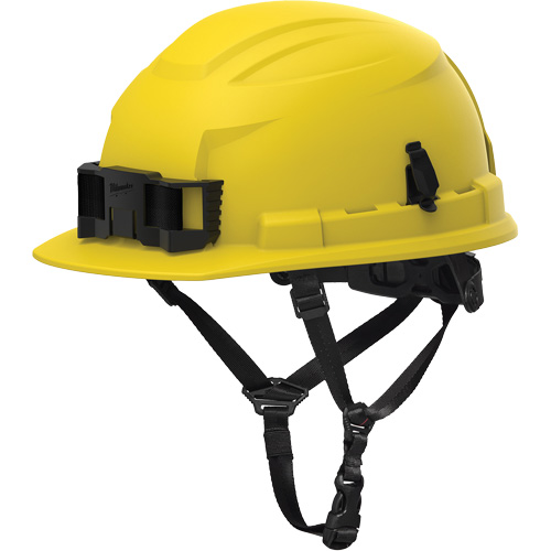 BOLT Front Brim Safety Helmet, CSA Type 2, Ratchet Suspension, Non-Vented Action Paper