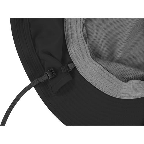 Chapeau de garde forestier 8934 Chill-Its avec prot&egrave;ge-nuque, grand/ T-grand, Noir Action Paper