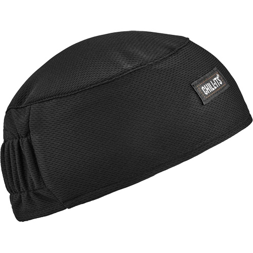 Calotte haute performance avec bandeau en &eacute;pong&eacute; Chill-Its 6630, Noir Action Paper