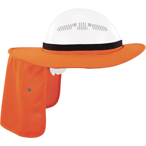 Visi&egrave;re universelle avec protection de la nuque pour casque de s&eacute;curit&eacute; Chill-Its 6661, Orange haute visibilit&eacute; Action Paper