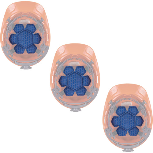 Coussin sup&eacute;rieur de refroidissement pour casque de s&eacute;curit&eacute; Chill-Its 6612 &agrave; &eacute;vacuation de lhumidit&eacute; Action Paper