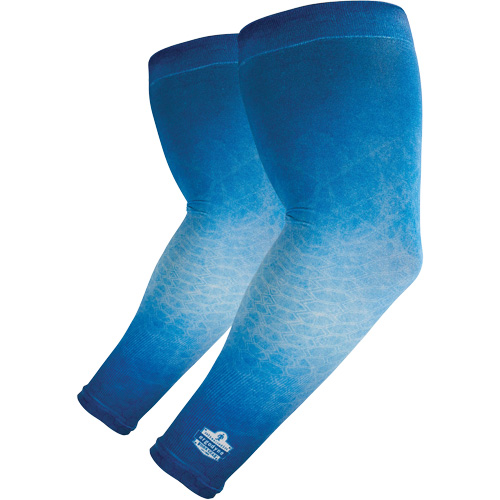 Chill-Its 6695 Sun Protection Arm Sleeves, X-Large/2X-Large, Blue Action Paper