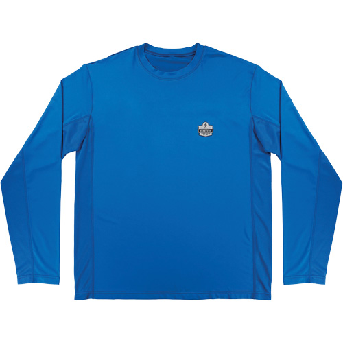 Chemise de refroidissement &agrave; manches longues avec protection solaire et UV Chill-Its 6689, Bleu, Petit Action Paper
