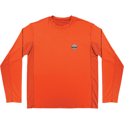 Chemise de refroidissement &agrave; manches longues avec protection solaire et UV Chill-Its 6689, Orange, Petit Action Paper