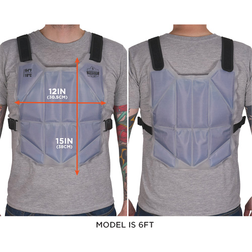 Veste de refroidissement de changement de phase Chill-Its6210, Taille unique, Bleu Action Paper