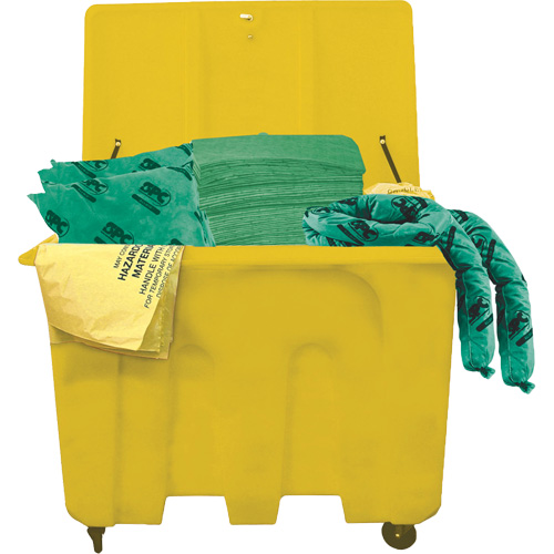 SPC&reg; HazWik&reg; Chemical Truck Spill Kits, Hazmat, Bin, 160 US gal. Absorbancy Action Paper