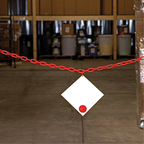 Chaîne de barri&egrave;re en plastique, Vert Action Paper