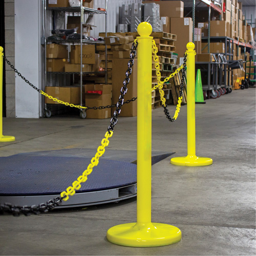 Bicolour Plastic Barrier Chain, Green/White Action Paper