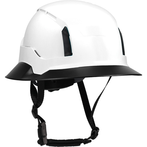 Wide Clip-On Full Brim for RZRBack Climbing Helmet, White Action Paper