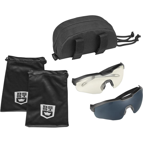 MY6 Safety Glasse Eyeshield Kit, Clear/Smoke Lens, Anti-Fog/Anti-Scratch, ANSI Z87+ Action Paper