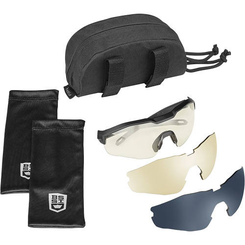 MY6 Safety Glasse Eyeshield Kit, Clear/Copper/Smoke Lens, Anti-Fog/Anti-Scratch, ANSI Z87+ Action Paper