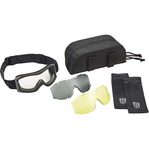 Ensemble de lunettes &agrave; coque &agrave; protection balistique X1000, Lentille Ambr&eacute;e/Transparent, Antibu&eacute;e/Anti-&eacute;gratignures, Ventilation Directe Action Paper