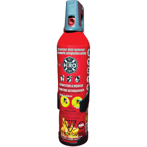 Extincteur Hero 911 sans PFAS, ACK, Capacit&eacute; 750 ml Action Paper