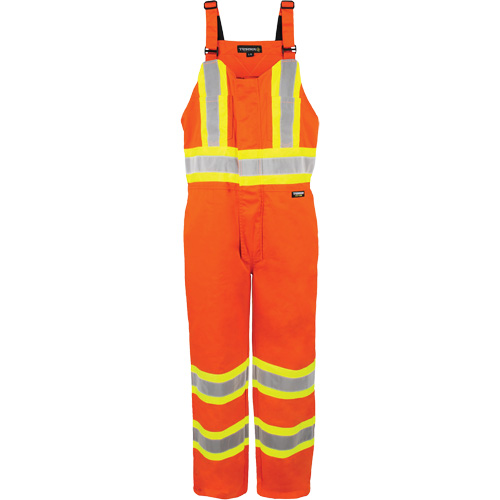 High-Visibility Unlined Overalls, X-Large, High Visibility Orange Action Paper