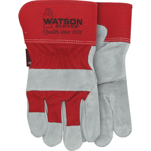 Gants Mean Mother 104, Moyen, Paume en Cuir de vache refendu Action Paper