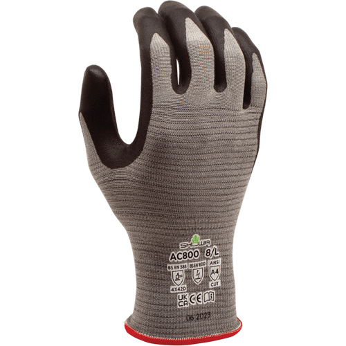 Gants DURACoil Alpha AC800 ESD, Taille 2T-Grand/10, Calibre 18, Rev&ecirc;tement Nitrile micromousse, Enveloppe en PEHP, ASTM ANSI niveau A4/EN 388 niveau D Action Paper