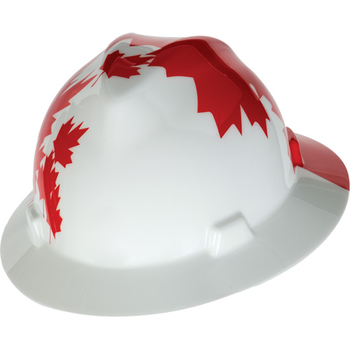 Casque de protection V-Gard &agrave; fentes s&eacute;rie Canadian Freedom, Suspension Rochet, Non ventil&eacute; Action Paper