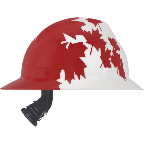Casque de protection V-Gard &agrave; fentes s&eacute;rie Canadian Freedom, Suspension Rochet, Non ventil&eacute; Action Paper