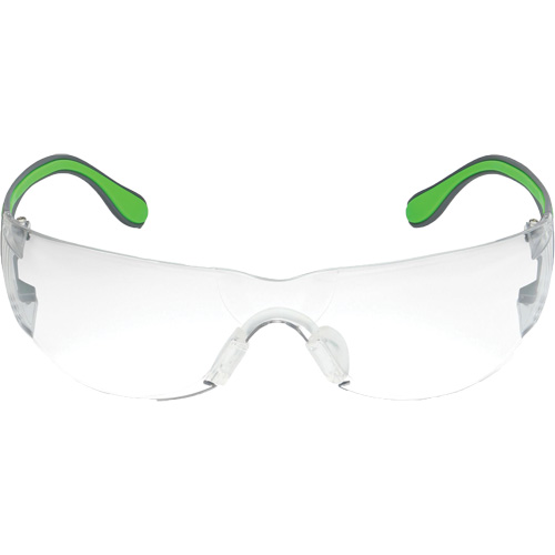 Adapt Lite Grey/Green Safety Glasses, Clear Lens, Anti-Fog/Anti-Scratch, ANSI Z87+/Meets/Exceeds CSA Z94.3 Action Paper