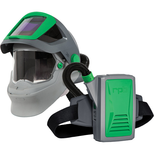Respirateur de soudage Z4 avec joint de menton FR et APR motoris&eacute; PX5, Respirateur &agrave; masque/Masque de soudage Action Paper