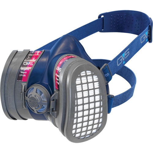 Elipse&reg; Low Profile OV/P100 NIOSH Respirator with Replacement Filters, Elastomer/Thermoplastic, Small/Medium Action Paper