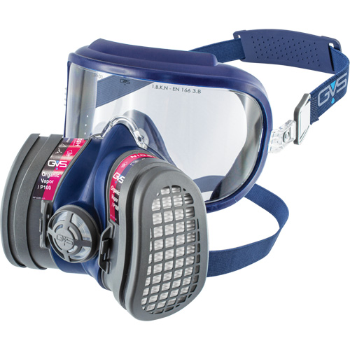 Elipse Integra&reg; Low Profile OV-P100 NIOSH Respirator with Replacement Filters, Elastomer/Thermoplastic, Medium/Large Action Paper