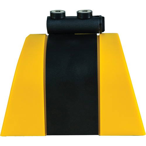 HAZLOK Safety Barrier System, Plastic, Magnetic Mount, 30', Black and Yellow Tape Action Paper