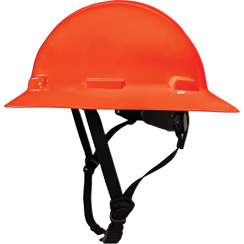 Casque de s&eacute;curit&eacute; &agrave; bordure compl&egrave;te LIDGUARD avec mentonni&egrave;re, R&eacute;pond aux normes CSA type 2, Suspension Rochet, Ventil&eacute; Action Paper