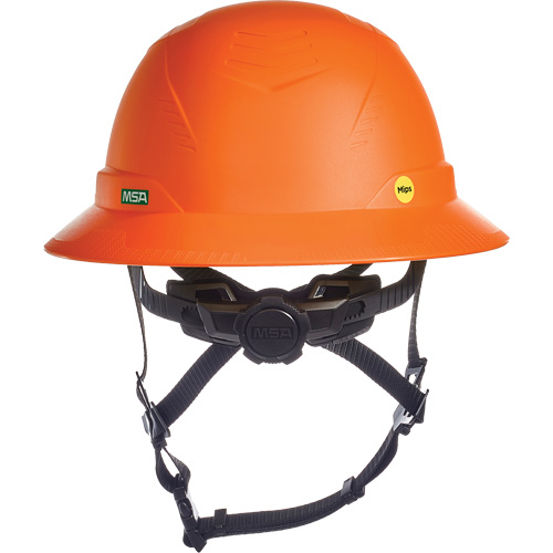 V-Gard H2&reg; Full Brim Safety Helmet with Mips&reg; Safety System, Ratchet Suspension, Non-Vented Action Paper