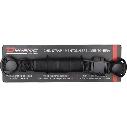Dyna-Clic 4-Point Chin Strap with Magnetic Clip and Chin Pad Action Paper