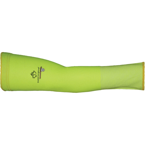 Max KTX1HV Cut-Resistant Sleeve, X-Large, TenActiv, 18", ASTM ANSI Level A9, High Visibility Yellow Action Paper