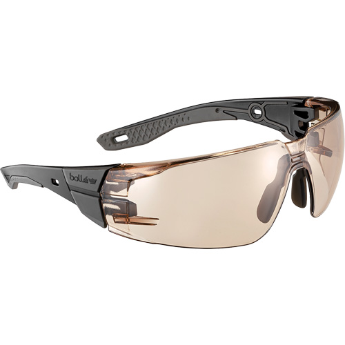 RUSH+ 2.0 M/L Safety Glasses with Black & Grey Frame, Copper Lens, Anti-Fog/Anti-Scratch, ANSI Z87+ Action Paper