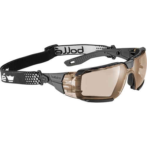 RUSH+ 2.0 XP M/L Safety Glasses with Black & Grey Frame, Copper Lens, Anti-Fog/Anti-Scratch, ANSI Z87+ Action Paper