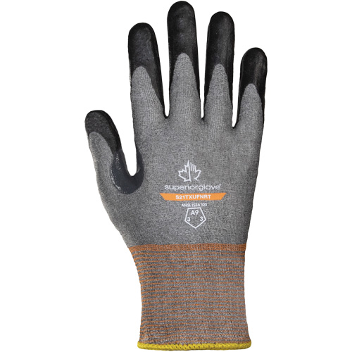 Gants ultra-minces Dexterity Pro S21TXUFNRT, Taille 5, Calibre 21, Rev&ecirc;tement Mousse de nitrile, Enveloppe en Nylon/TenActiv, ASTM ANSI niveau A9 Action Paper