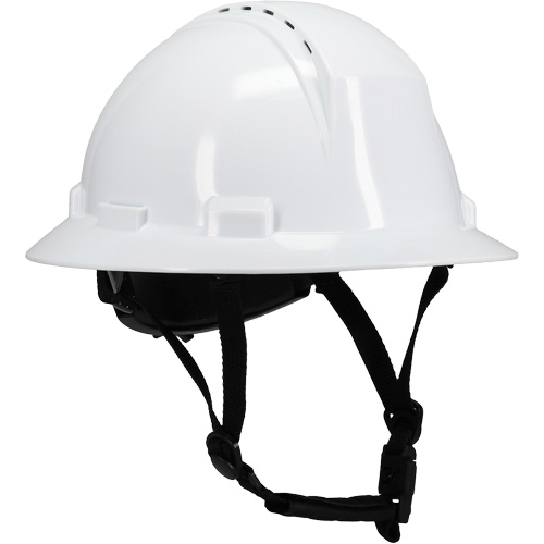 Casque de s&eacute;curit&eacute; &agrave; bord complet Kilimanjaro avec coque en PEHD, R&eacute;pond aux normes CSA type 2, Suspension Rochet, Ventil&eacute; Action Paper