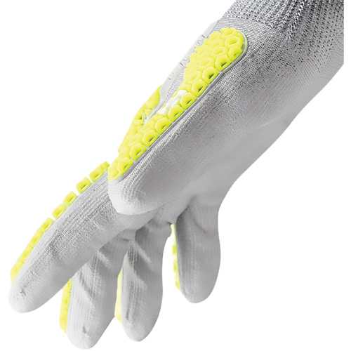 Gants antichocs Helix 3013IMP, 6/T-petit, Paume en PEHP, Poignet &eacute;lastique Action Paper