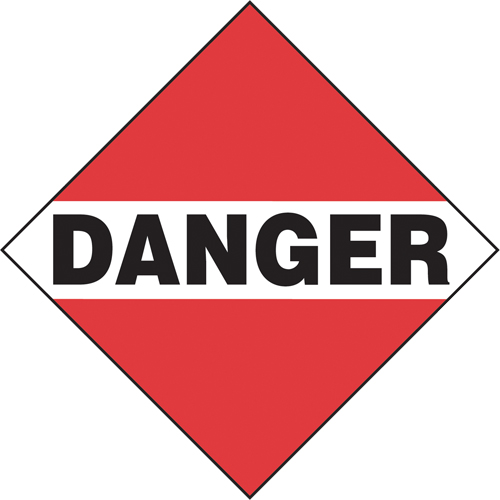 Danger Mixed Load TDG Placard, Adhesive Vinyl Action Paper