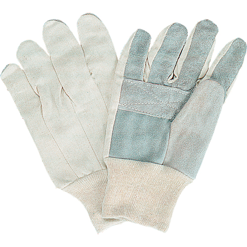 Standard-Duty Work Gloves, Large, Split Cowhide Palm Action Paper
