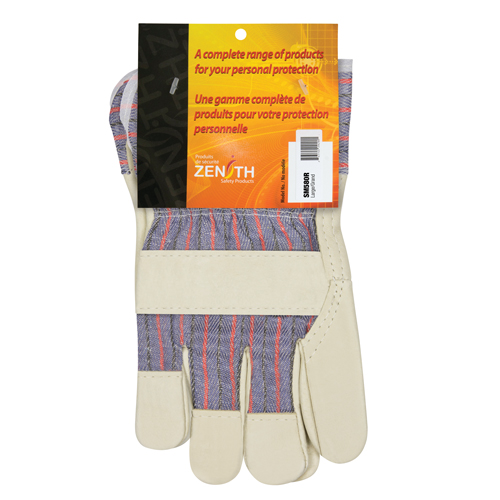 Gant pour ajusteur confortable r&eacute;sistant &agrave; l'abrasion, Grand, Paume en Cuir fleur de porc, Doublure en Coton Action Paper