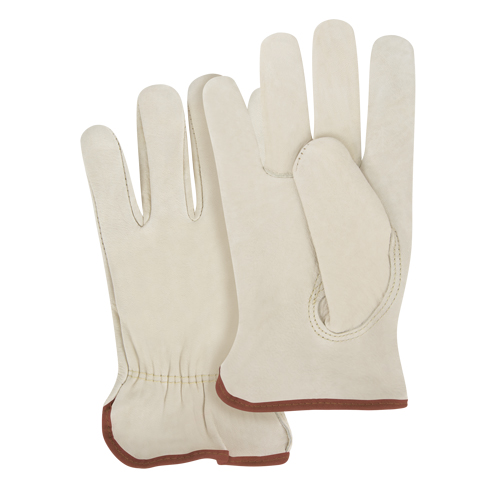 Gants pour conducteurs &agrave; ajustement serr&eacute;, Grand, Paume en Cuir fleur de vache Action Paper