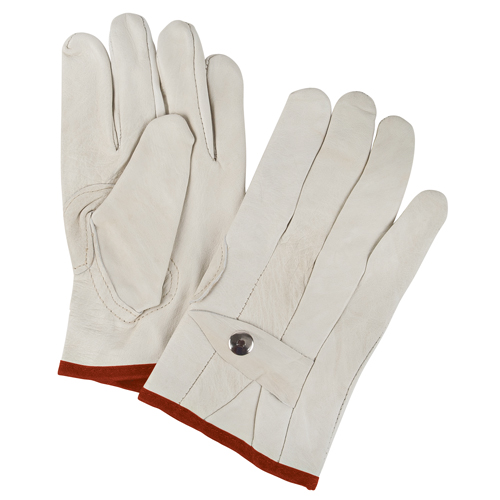 Standard-Duty Ropers Gloves, Small, Grain Cowhide Palm Action Paper